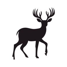 Reindeer silhouette