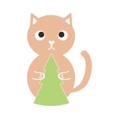 Cute Christmas cat