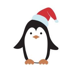 Cute Christmas Penguin
