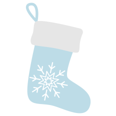 Christmas Stocking With Snowflake