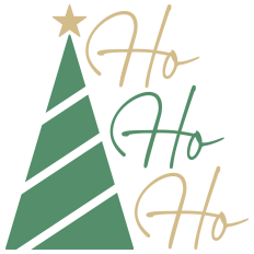 Ho Ho Ho With Christmas Tree