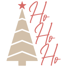 Ho Ho Ho Christmas Tree Design