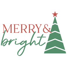 Merry and Bright With Christmas Tree