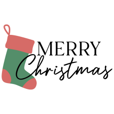 Merry Christmas With Stocking