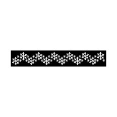 Snowflakes border