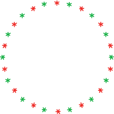 Christmas Border with Stars