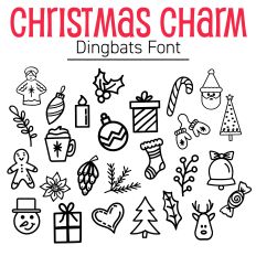 Christmas Charm Dingbats Font