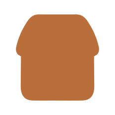 Gingerbread house silhouette