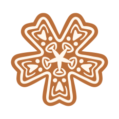 Gingerbread flower