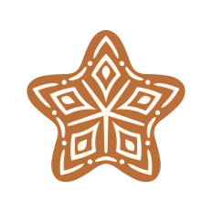 Christmas star cookie
