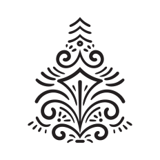 Stylized Christmas tree