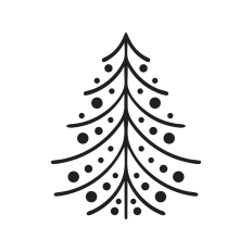 Decorated Christmas tree