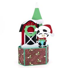 Christmas Cow Pop Up Card
