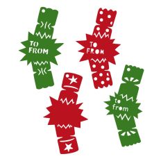 Christmas cracker gift tags
