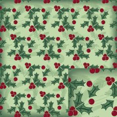 Christmas Floral Holly and Berries