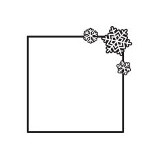 Winter square frame