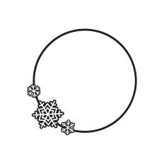 Winter round frame