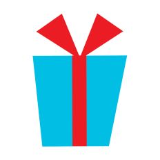 Christmas Gift Silhouette