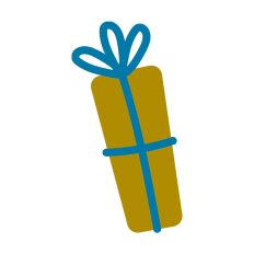 Christmas Gift Silhouette