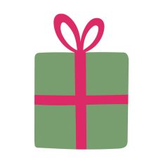 Christmas Gift Silhouette