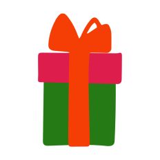 Christmas Gift Silhouette