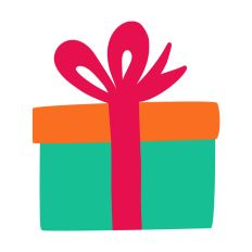 Christmas Gift Silhouette