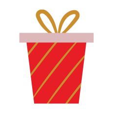 Christmas Gift Silhouette