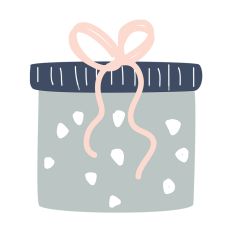 Christmas Gift Silhouette