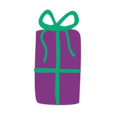 Christmas Gift Silhouette