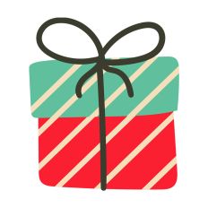 Christmas Gift Silhouette
