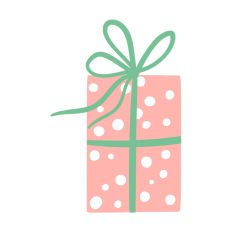 Christmas Gift Silhouette