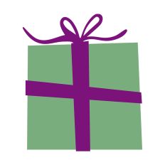 Christmas Gift Silhouette