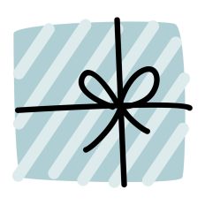 Christmas Gift Silhouette