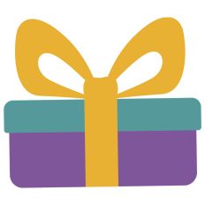 Christmas Gift Silhouette