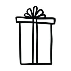 Christmas Gift Silhouette