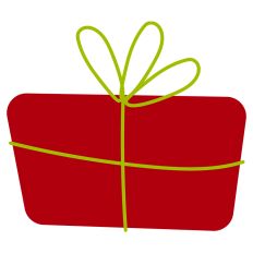 Christmas Gift Silhouette
