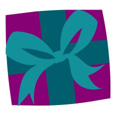 Christmas Gift Silhouette