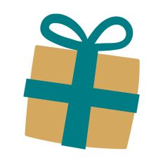 Christmas Gift Silhouette