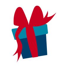 Christmas Gift Silhouette
