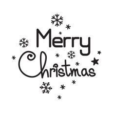 Merry Christmas lettering