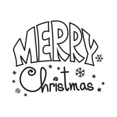 Merry Christmas lettering