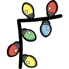 christmas lights corner