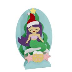 Christmas Mermaid Slice Card