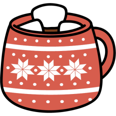christmas mug with marshmallows