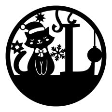 Christmas monogram - L