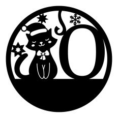 Christmas monogram - O
