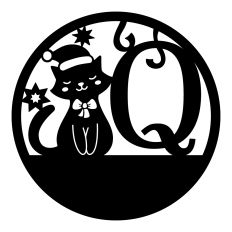 Christmas monogram - Q