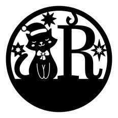 Christmas monogram - R