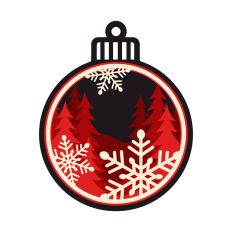 Layered Christmas ornament