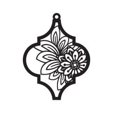 Christmas floral ornament